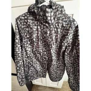 Eddie Bauer Women's Hooded Waterproof Rain Jacket Camo‎ Print Size M